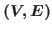$(V,E)$