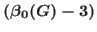 $(\beta_0(G)-3)$