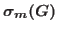 $\sigma_m(G)$