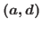 $(a,
d)$