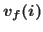 $v_{f}(i)$