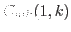 $C_{mk} (1, k)$