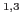 $^{1,3}$