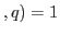 $,q)=1 $